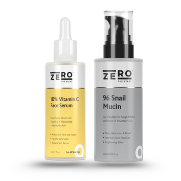ZERO THE START 10% Vitamin C + 96 Snail Mucin Face Serum Combo