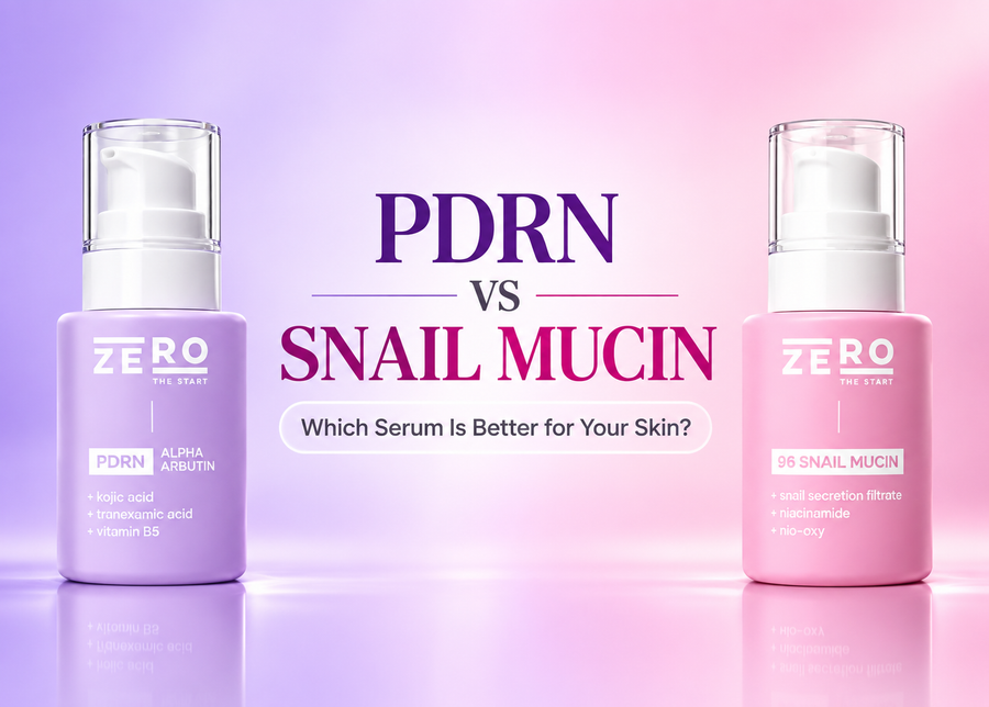 PDRN vs Snail Mucin – Zero The Start Face Serum Comparison