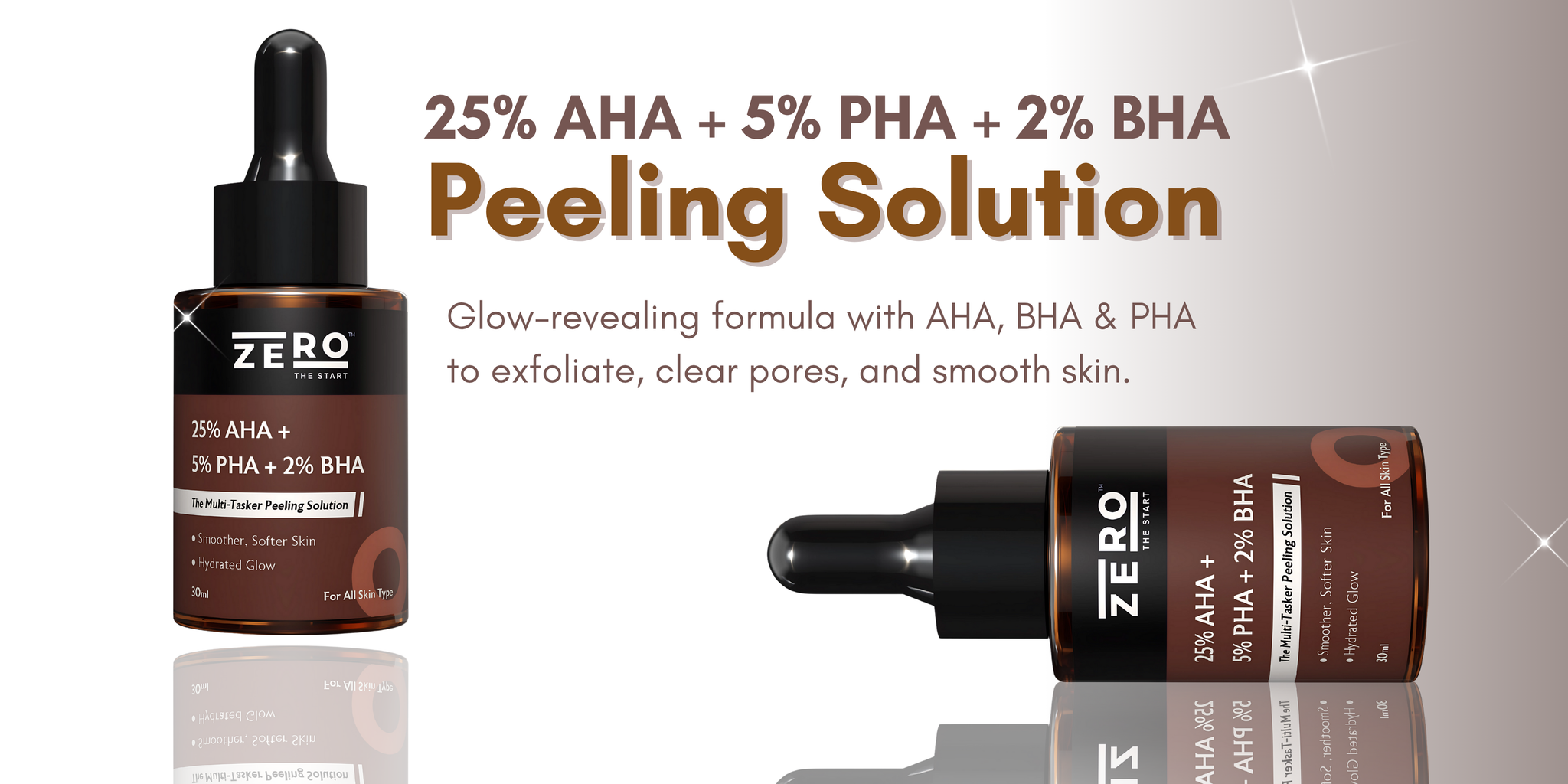 Unlock Radiant Skin with ZERO THE START AHA BHA PHA Peeling Solution – Your 10-Minute Glow Miracle.