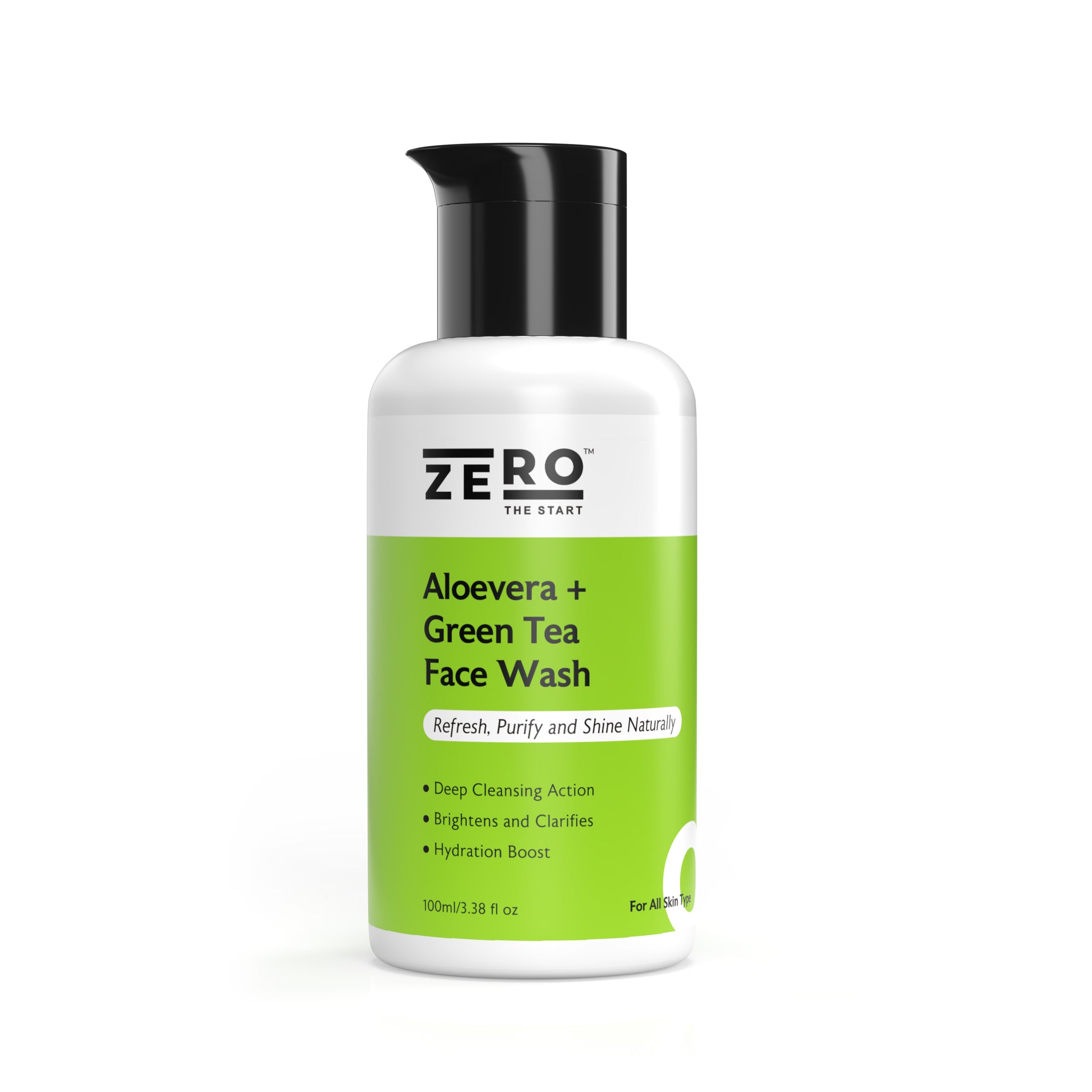 ZERO THE START Aloe Vera Face Wash with Green Tea & Niacinamide
