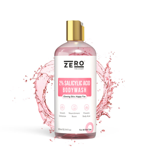 ZERO THE START 2% Salicylic Acid Body Wash with Glycolic Acid & Aloe Vera